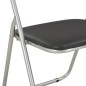 vidaXL Klappbare Esszimmerstühle 6 Stk. Schwarz Kunstleder vidaXL Klappbare Esszimmerstühle 6 Stk. Schwarz Kunstleder