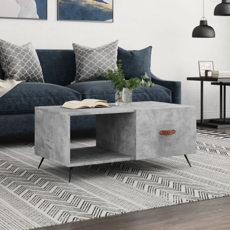 vidaXL Couchtisch Betongrau 90x50x40 cm Holzwerkstoff