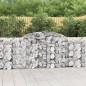 vidaXL Gabionen mit Hochbogen 10 Stk 300x30x100/120cm Verzinktes Eisen vidaXL Gabionen mit Hochbogen 10 Stk 300x30x100/120cm Verzinktes Eisen
