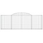 vidaXL Gabionen mit Hochbogen 10 Stk 300x30x100/120cm Verzinktes Eisen vidaXL Gabionen mit Hochbogen 10 Stk 300x30x100/120cm Verzinktes Eisen