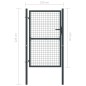 vidaXL Mesh-Gartentor Verzinkter Stahl 100 x 225 cm Grau vidaXL Mesh-Gartentor Verzinkter Stahl 100 x 225 cm Grau