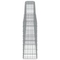 vidaXL Gabionen mit Hochbogen 4 Stk. 400x30x80/100cm Verzinktes Eisen vidaXL Gabionen mit Hochbogen 4 Stk. 400x30x80/100cm Verzinktes Eisen