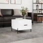 vidaXL Couchtisch Hochglanz-Weiß 50x50x40 cm Holzwerkstoff vidaXL Couchtisch Hochglanz-Weiß 50x50x40 cm Holzwerkstoff