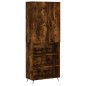 Highboard Räuchereiche 69,5x34x180 cm Holzwerkstoff Highboard Räuchereiche 69,5x34x180 cm Holzwerkstoff