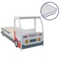 Polizeiauto-Kinderbett mit Memory-Schaum-Matratze 90×200 cm Polizeiauto-Kinderbett mit Memory-Schaum-Matratze 90×200 cm