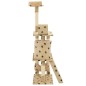 vidaXL Katzen-Kratzbaum Sisal 140 cm Beige Pfoten-Aufdruck vidaXL Katzen-Kratzbaum Sisal 140 cm Beige Pfoten-Aufdruck