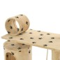 vidaXL Katzen-Kratzbaum Sisal 140 cm Beige Pfoten-Aufdruck vidaXL Katzen-Kratzbaum Sisal 140 cm Beige Pfoten-Aufdruck