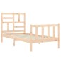 vidaXL Massivholzbett mit Kopfteil 90x200 cm vidaXL Massivholzbett mit Kopfteil 90x200 cm