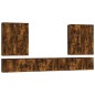 vidaXL 7-tlg. TV-Schrank-Set Räuchereiche Holzwerkstoff vidaXL 7-tlg. TV-Schrank-Set Räuchereiche Holzwerkstoff
