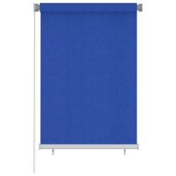 vidaXL Außenrollo 100x140 cm Blau HDPE
