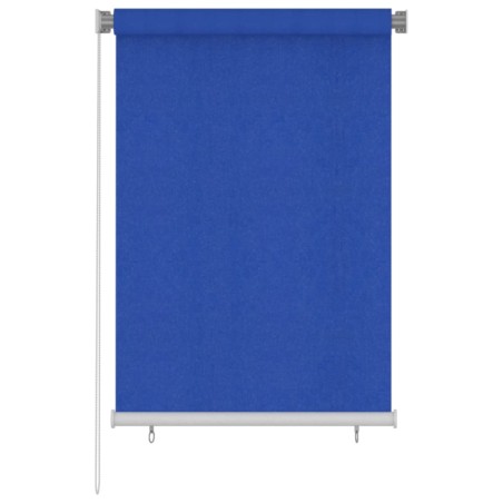 vidaXL Außenrollo 100x140 cm Blau HDPE