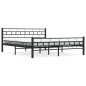 vidaXL Bettgestell Schwarz Stahl 160×200 cm vidaXL Bettgestell Schwarz Stahl 160×200 cm