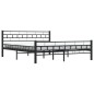 vidaXL Bettgestell Schwarz Stahl 160×200 cm vidaXL Bettgestell Schwarz Stahl 160×200 cm
