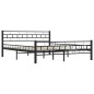 vidaXL Bettgestell Schwarz Stahl 160×200 cm vidaXL Bettgestell Schwarz Stahl 160×200 cm