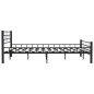 vidaXL Bettgestell Schwarz Stahl 160×200 cm vidaXL Bettgestell Schwarz Stahl 160×200 cm