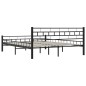 vidaXL Bettgestell Schwarz Stahl 160×200 cm vidaXL Bettgestell Schwarz Stahl 160×200 cm