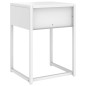 vidaXL Nachttisch Weiß 38x35x54 cm Stahl vidaXL Nachttisch Weiß 38x35x54 cm Stahl