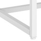 vidaXL Nachttisch Weiß 38x35x54 cm Stahl vidaXL Nachttisch Weiß 38x35x54 cm Stahl
