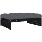 vidaXL 2-tlg. Garten-Lounge-Set mit Kissen Schwarz Massivholz vidaXL 2-tlg. Garten-Lounge-Set mit Kissen Schwarz Massivholz