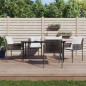 vidaXL 5-tlg. Garten-Essgruppe mit Kissen Poly Rattan und Stahl vidaXL 5-tlg. Garten-Essgruppe mit Kissen Poly Rattan und Stahl