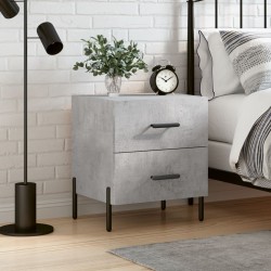 vidaXL Nachttisch Betongrau 40x35x47,5 cm Holzwerkstoff