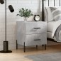 vidaXL Nachttisch Betongrau 40x35x47,5 cm Holzwerkstoff vidaXL Nachttisch Betongrau 40x35x47,5 cm Holzwerkstoff