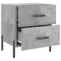 vidaXL Nachttisch Betongrau 40x35x47,5 cm Holzwerkstoff vidaXL Nachttisch Betongrau 40x35x47,5 cm Holzwerkstoff