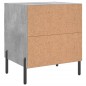 vidaXL Nachttisch Betongrau 40x35x47,5 cm Holzwerkstoff vidaXL Nachttisch Betongrau 40x35x47,5 cm Holzwerkstoff