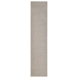 vidaXL Teppich Natur Sisal 66x300 cm Sandfarbe