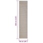 vidaXL Teppich Natur Sisal 66x300 cm Sandfarbe vidaXL Teppich Natur Sisal 66x300 cm Sandfarbe