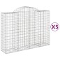 vidaXL Gabionen mit Hochbogen 5 Stk. 200x50x140/160cm Verzinktes Eisen vidaXL Gabionen mit Hochbogen 5 Stk. 200x50x140/160cm Verzinktes Eisen