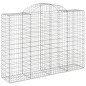 vidaXL Gabionen mit Hochbogen 5 Stk. 200x50x140/160cm Verzinktes Eisen vidaXL Gabionen mit Hochbogen 5 Stk. 200x50x140/160cm Verzinktes Eisen