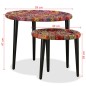 vidaXL Couchtisch-Set 2 Stk. Chindi-Gewebe Mehrfarbig vidaXL Couchtisch-Set 2 Stk. Chindi-Gewebe Mehrfarbig