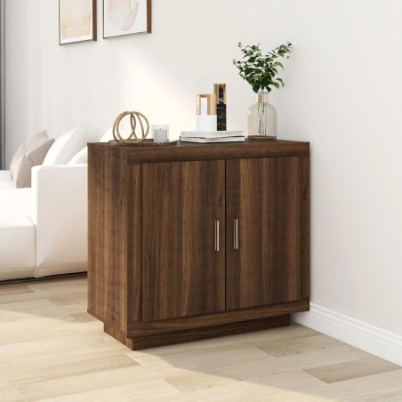 vidaXL Sideboard Braun Eiche 80x40x75 cm Holzwerkstoff