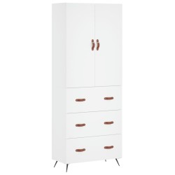 vidaXL Highboard Weiß 69,5x34x180 cm Holzwerkstoff