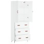 vidaXL Highboard Weiß 69,5x34x180 cm Holzwerkstoff vidaXL Highboard Weiß 69,5x34x180 cm Holzwerkstoff