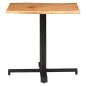 vidaXL Bistrotisch mit Baumkanten 80x80x75 cm Akazie Massivholz vidaXL Bistrotisch mit Baumkanten 80x80x75 cm Akazie Massivholz