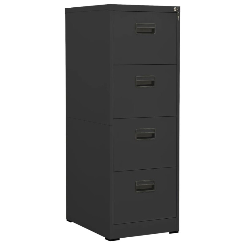 vidaXL Aktenschrank Anthrazit 46x62x133 cm Stahl vidaXL Aktenschrank Anthrazit 46x62x133 cm Stahl