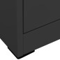 vidaXL Aktenschrank Anthrazit 46x62x133 cm Stahl vidaXL Aktenschrank Anthrazit 46x62x133 cm Stahl