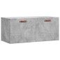 vidaXL Wandschrank Betongrau 80x36,5x35 cm Holzwerkstoff vidaXL Wandschrank Betongrau 80x36,5x35 cm Holzwerkstoff