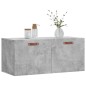 vidaXL Wandschrank Betongrau 80x36,5x35 cm Holzwerkstoff vidaXL Wandschrank Betongrau 80x36,5x35 cm Holzwerkstoff