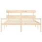 vidaXL Seniorenbett mit Kopfteil Super Kingsize Massivholz vidaXL Seniorenbett mit Kopfteil Super Kingsize Massivholz