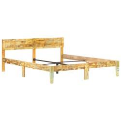 vidaXL Massivholzbett Altholz 180x200 cm