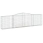 vidaXL Gabionen mit Hochbogen 15Stk. 400x30x100/120cm Verzinktes Eisen vidaXL Gabionen mit Hochbogen 15Stk. 400x30x100/120cm Verzinktes Eisen