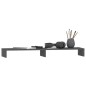 vidaXL Monitorständer Grau 100x27x10 cm Massivholz Kiefer vidaXL Monitorständer Grau 100x27x10 cm Massivholz Kiefer