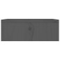 vidaXL Monitorständer Grau 100x27x10 cm Massivholz Kiefer vidaXL Monitorständer Grau 100x27x10 cm Massivholz Kiefer