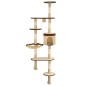 vidaXL Wandkratzbaum mit Sisal-Kratzsäulen 194 cm Beige/Braun vidaXL Wandkratzbaum mit Sisal-Kratzsäulen 194 cm Beige/Braun