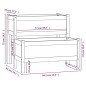 vidaXL Pflanzkübel Schwarz 84,5x84x75 cm Massivholz Kiefer vidaXL Pflanzkübel Schwarz 84,5x84x75 cm Massivholz Kiefer