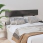 vidaXL Kopfteil Grau 124x3x81 cm Massivholz Kiefer