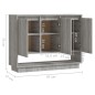 vidaXL Sideboard Grau Sonoma 97x31x75 cm Holzwerkstoff vidaXL Sideboard Grau Sonoma 97x31x75 cm Holzwerkstoff